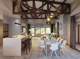 Kitchen - living room