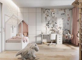 Children's room for a girl