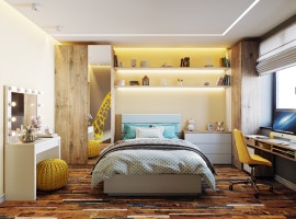 Children's room for a girl