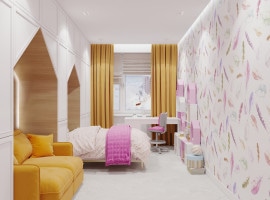 Children's room for a girl