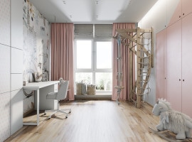 Children's room for a girl