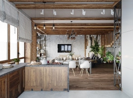 Kitchen - living room