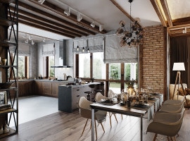 Kitchen - living room
