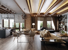 Kitchen - living room