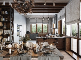 Kitchen - living room