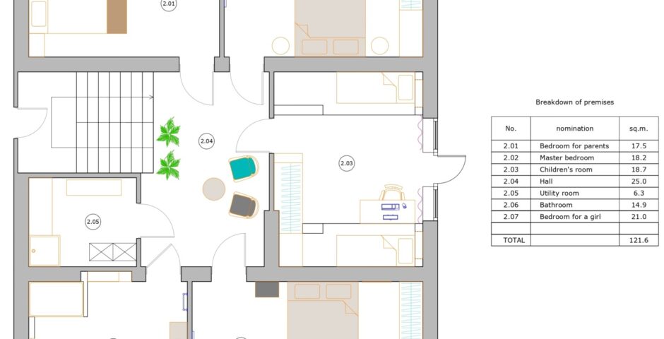 Layout  - 2nd floor