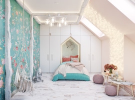 Children's room for a girl - 3rd floor