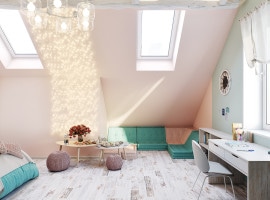 Children's room for a girl - 3rd floor